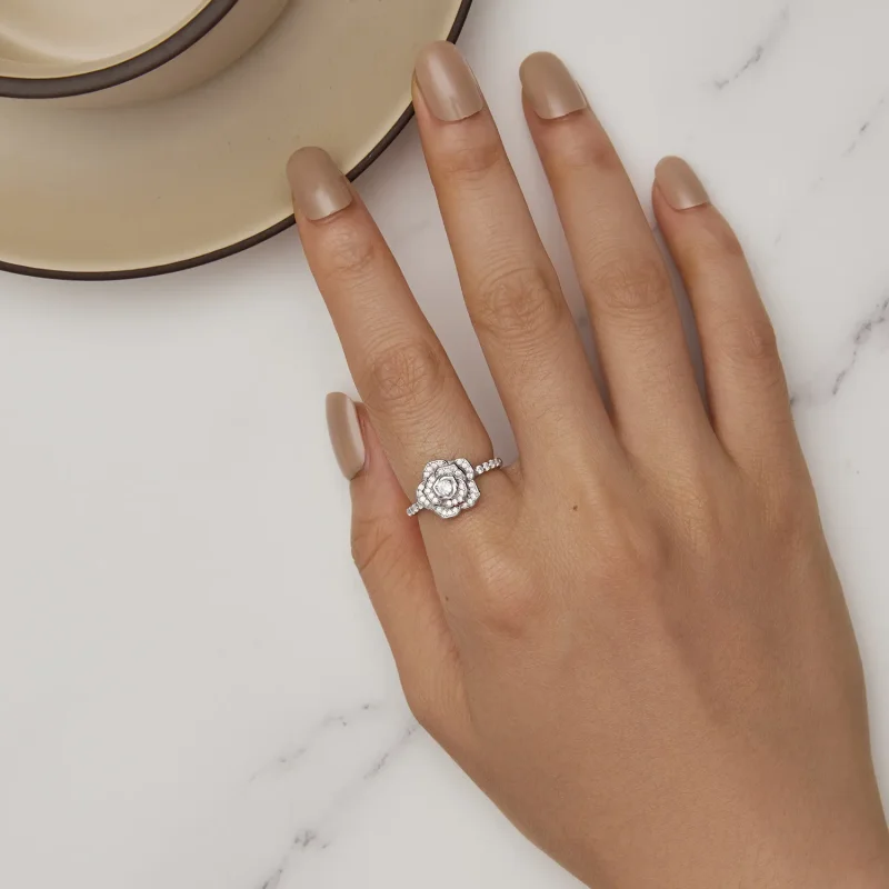 (bild till) Pandora Style Rose Ring - BSR449 - View 5