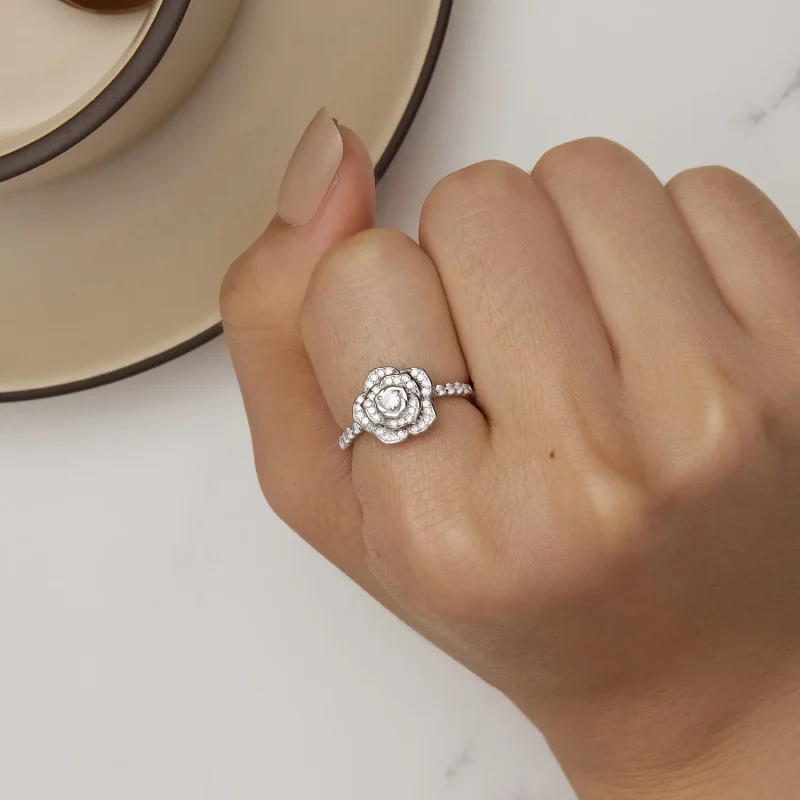 (bild till) Pandora Style Rose Ring - BSR449 - View 6