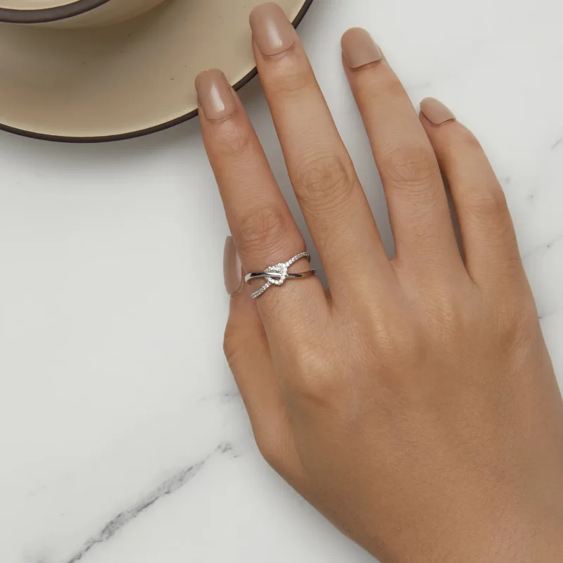 (bild till) Pandora Style Love Knut Ring - BSR464 - View 5
