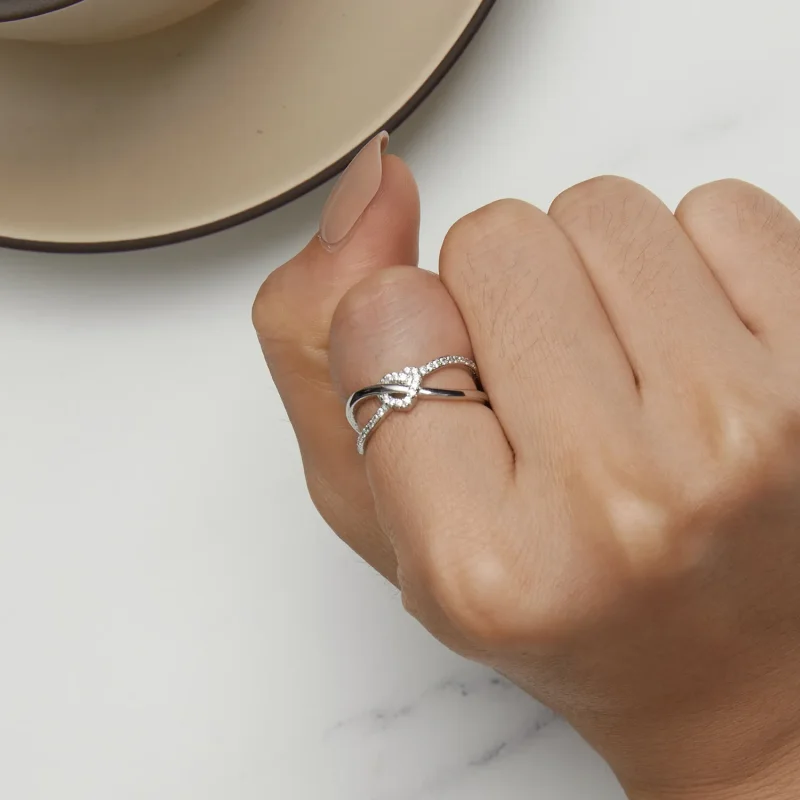 (bild till) Pandora Style Love Knut Ring - BSR464 - View 6