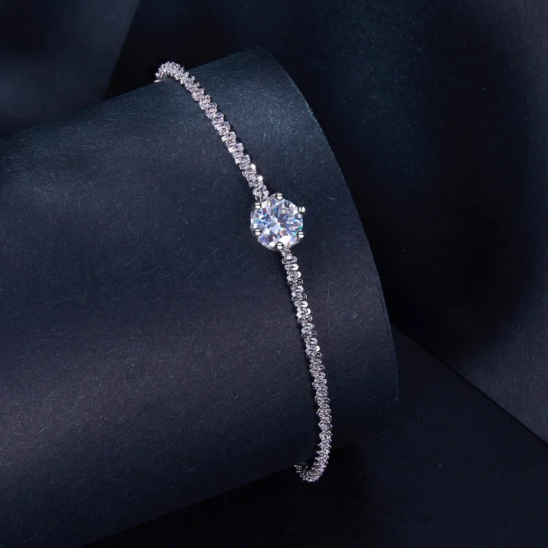 (bild till) Pandora-stil Diamantarmband - MSB006 - View 2