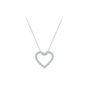 (bild till) Pandora-stil Kärlekshjärtahalsband - MSN019