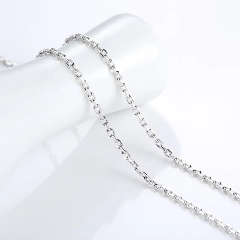 (bild till) Pandora-stil Silver Halsbandskedja - SCA007 - View 3