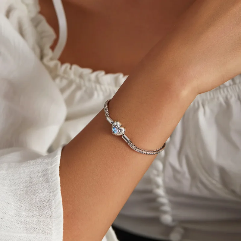 (bild till) Pandora-stil Hjärtspänne Armband - SCB223 - View 5