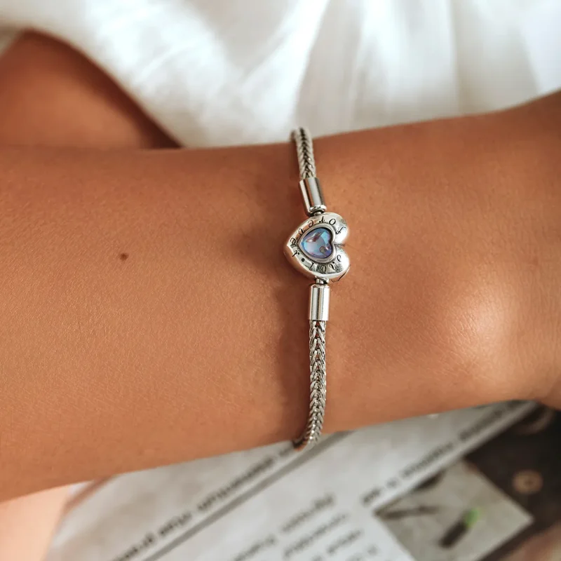 (bild till) Pandora-stil Hjärtspänne Armband - SCB223 - View 7