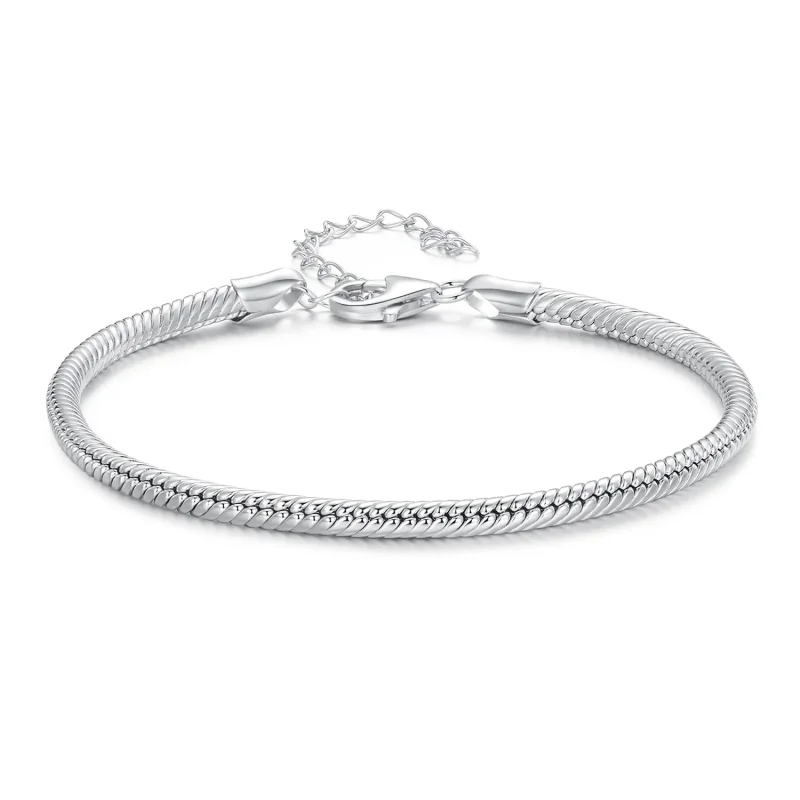 (bild till) Pandora-stil Ormkedjearmband - SCB252 - View 3
