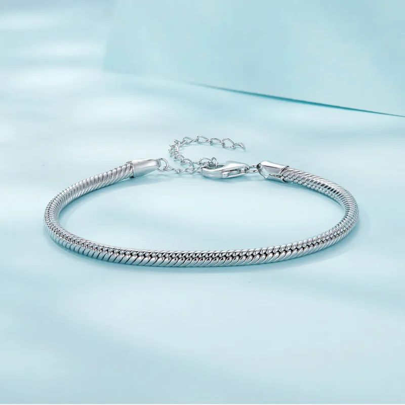 (bild till) Pandora-stil Ormkedjearmband - SCB252 - View 4