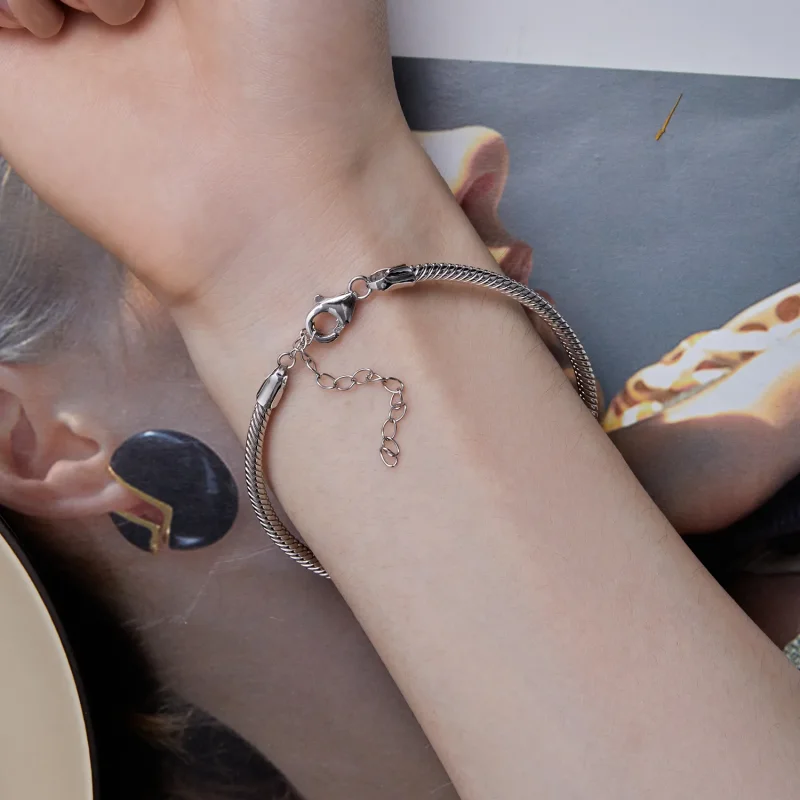 (bild till) Pandora-stil Ormkedjearmband - SCB252 - View 6