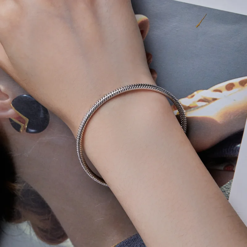 (bild till) Pandora-stil Ormkedjearmband - SCB252 - View 7