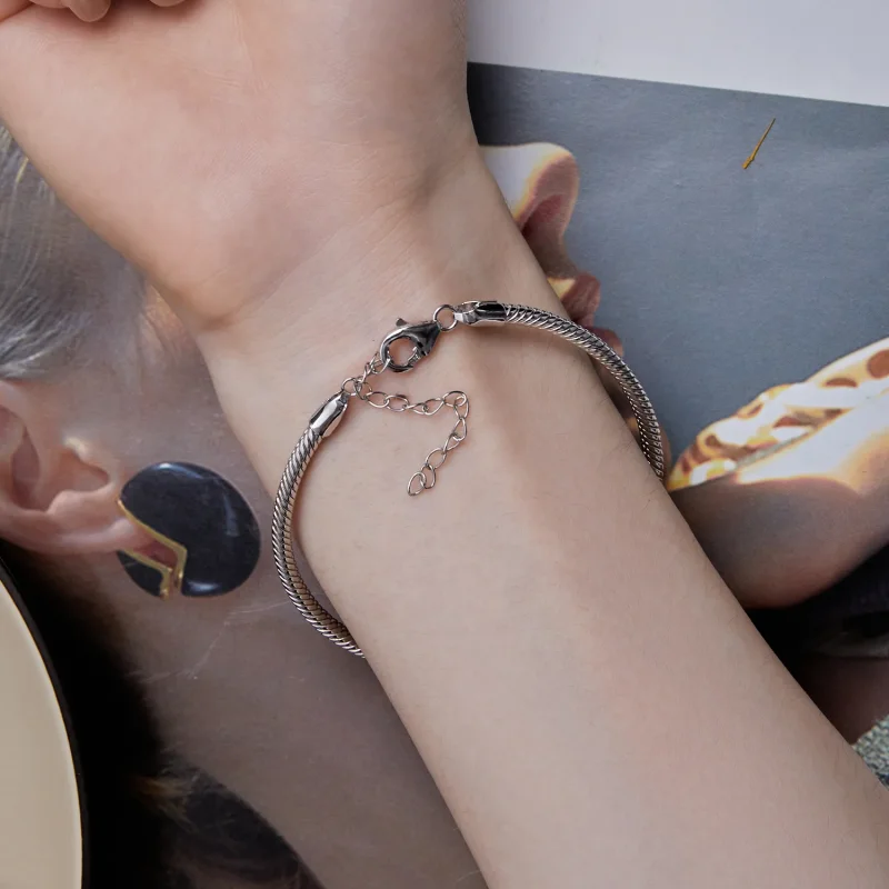 (bild till) Pandora-stil Ormkedjearmband - SCB252 - View 8