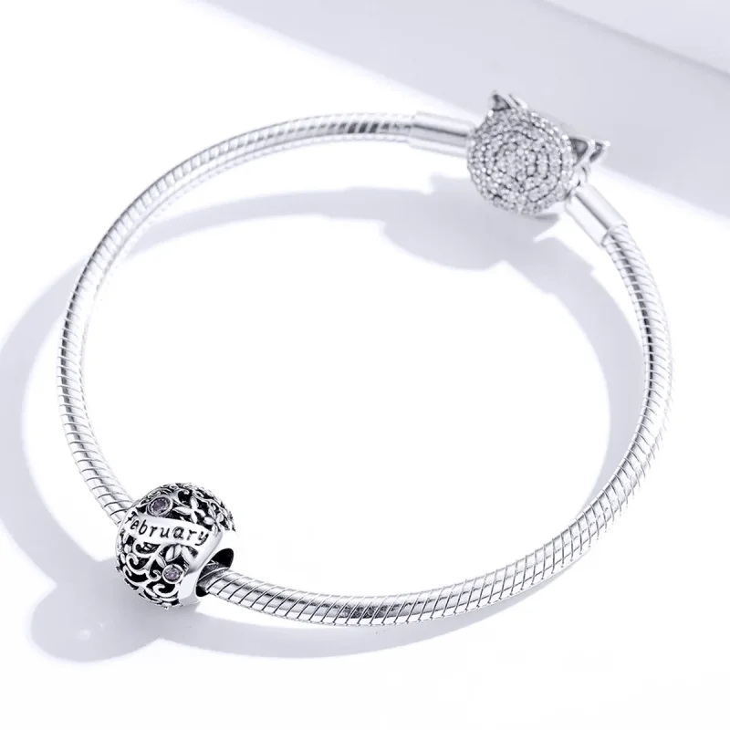 (bild till) Pandora Style Februari Fødselssten Charm - SCC1385-2 - View 2