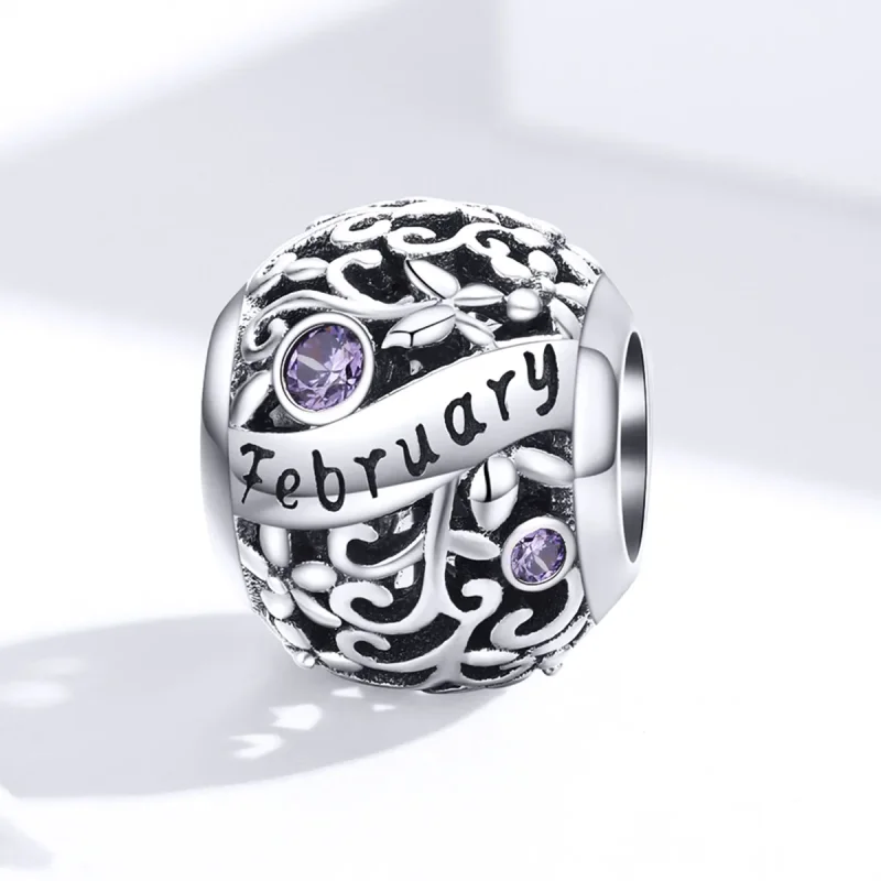 (bild till) Pandora Style Februari Fødselssten Charm - SCC1385-2 - View 4