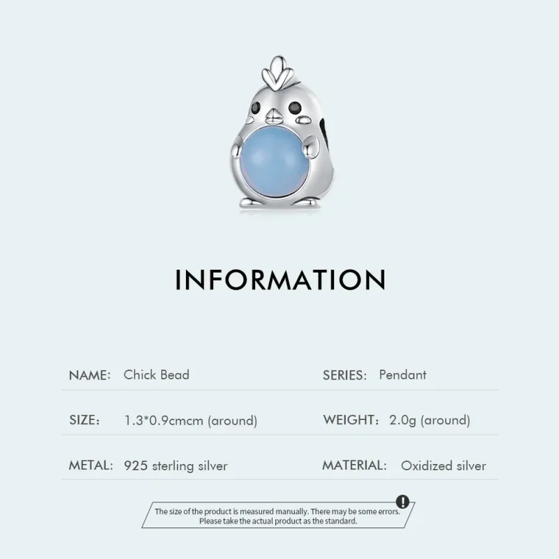 (bild till) Pandora Style Chicken Charm - SCC2409 - View 4