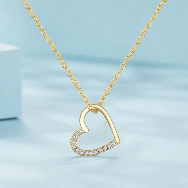 (bild till) Pandora Style 14K Halsband i Hjärtform - SCN347-B - View 2