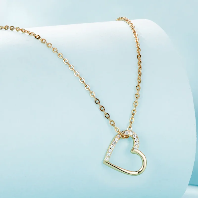 (bild till) Pandora Style 14K Halsband i Hjärtform - SCN347-B - View 3