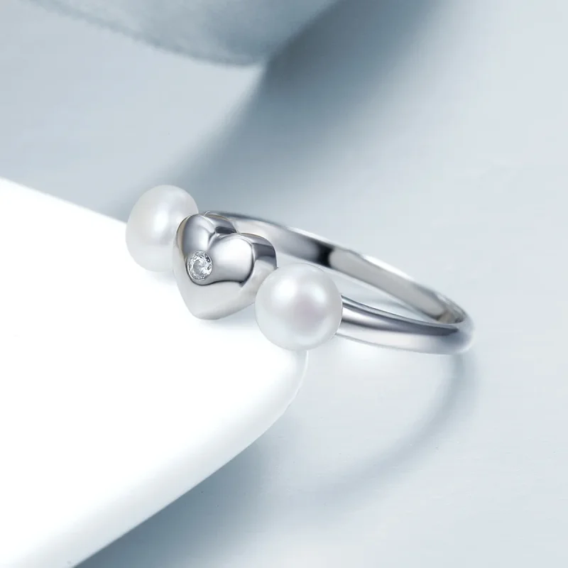 (bild till) Pandora-stil Silverdoftande Hjärta Ring - SCR156 - View 6