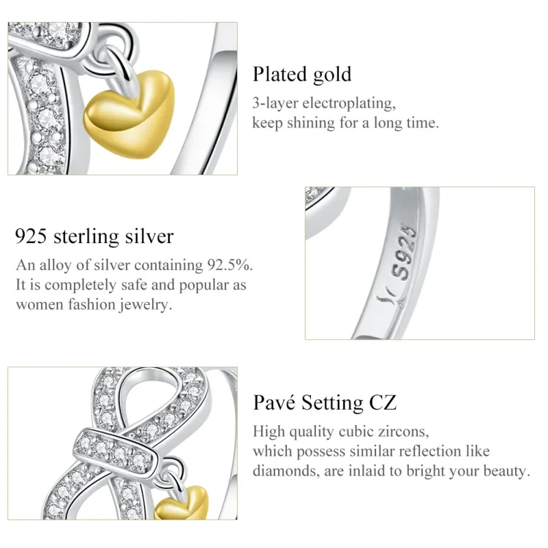 (bild till) Pandora Style Infinite Ring - SCR676 - View 4
