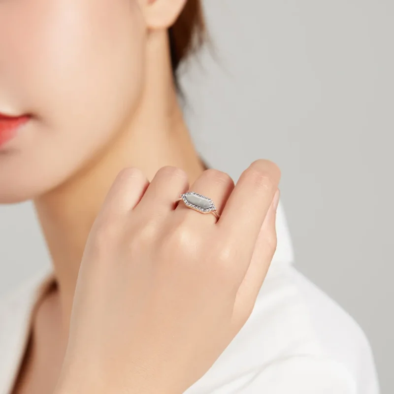 (bild till) Pandora-stil Glittrande Ring - SCR701 - View 8