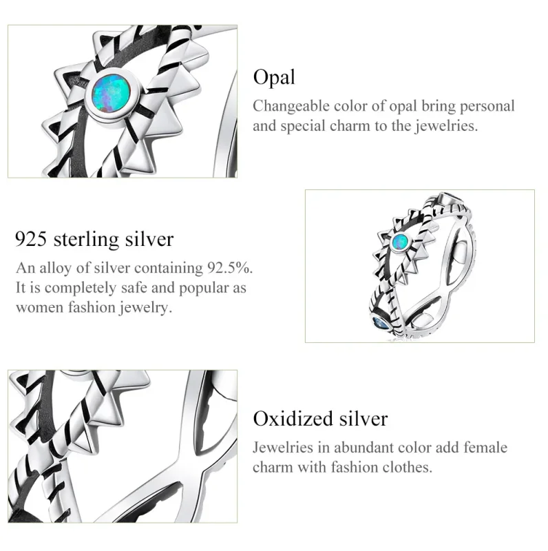 (bild till) Pandora-stil Saffirsring - SCR800 - View 4