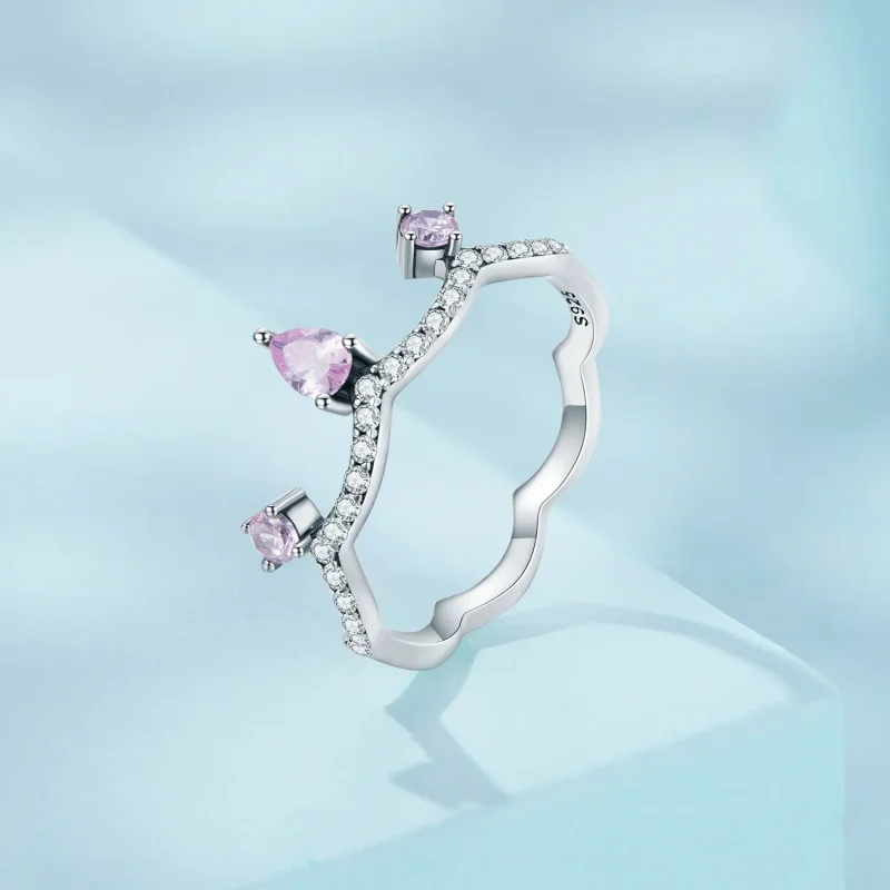 (bild till) Pandora-stil Kronring Silver - SCR888 - View 2