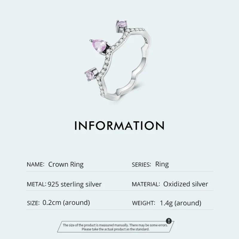(bild till) Pandora-stil Kronring Silver - SCR888 - View 4