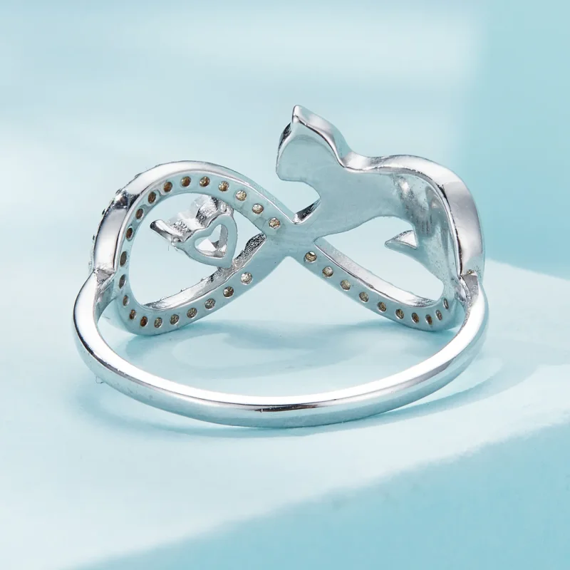 (bild till) Pandora-stil Infinity-knuting Ring - SCR918 - View 4
