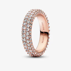 Pandora Timeless Pavé Dubbelradsring - 182629C01 (bild till) Pandora Timeless Pavé Dubbelradsring - 182629C01