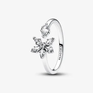 (bild till) Pandora Glittrande Herbarium-kluster öppen ring - 192611C01