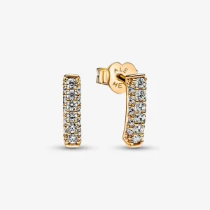 (bild till) Pandora Timeless Pavé Enkelrads Stångstiftörhängen - 262626C01