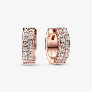 (bild till) Pandora Timeless Pavé Dubbelradiga Örhängen - 282622C01