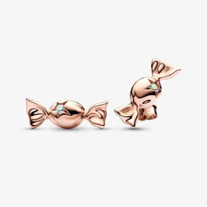 (bild till) Pandora Wrapped candy-örhängen i 14 k roséguld - 282638C01