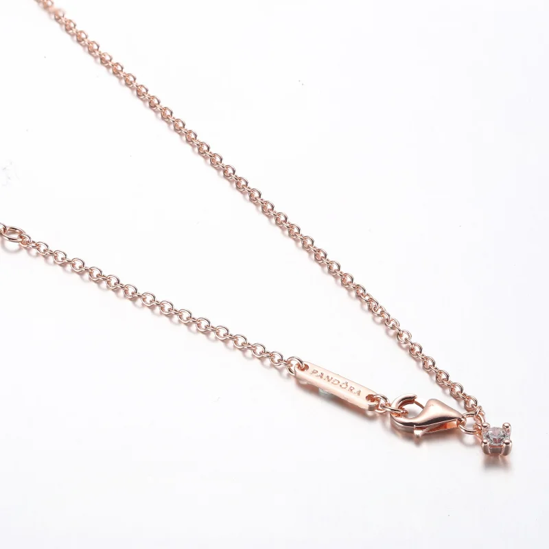 (bild till) Pandora Timeless Pavé Dubbelrads Bar Collier Halsband - 382621C01-45 - View 4