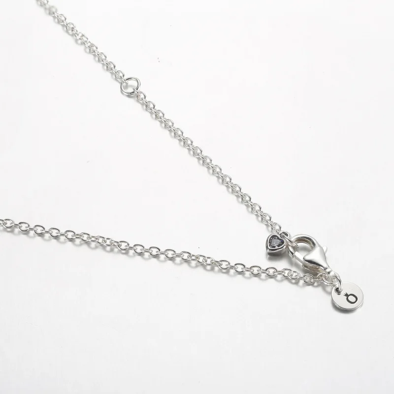 (bild till) Pandora I love u halsband i sterlingsilver med hängsmycke - 392599C01 - View 4