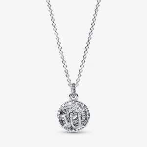 (bild till) Pandora I love u halsband i sterlingsilver med hängsmycke - 392599C01