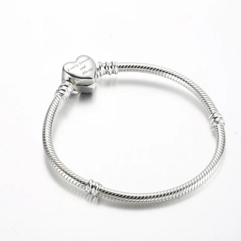 (bild till) Pandora Moments Glittrande Oändlighetshjärtlås Ormkedjearmband - 592645C01 - View 3