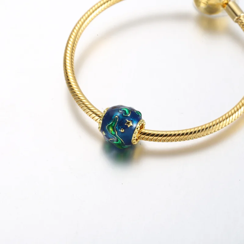 (bild till) Pandora Earth 14k förgyllt charm – 762431C01 - View 5