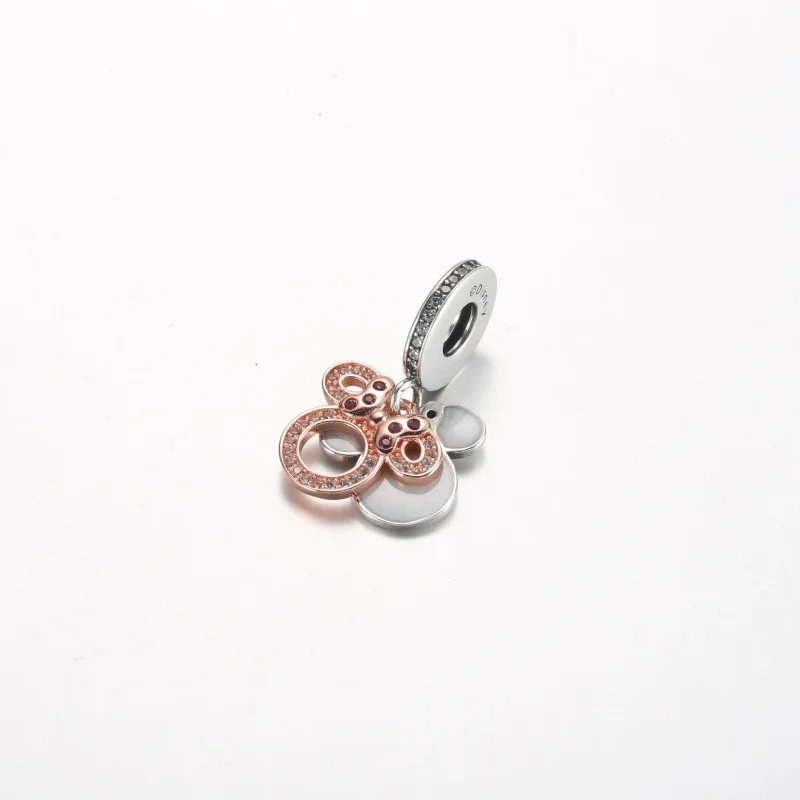 (bild till) Pandora Disney Musse Pigg Siluett Dubbel Hängande Charm - 782615C01 - View 2
