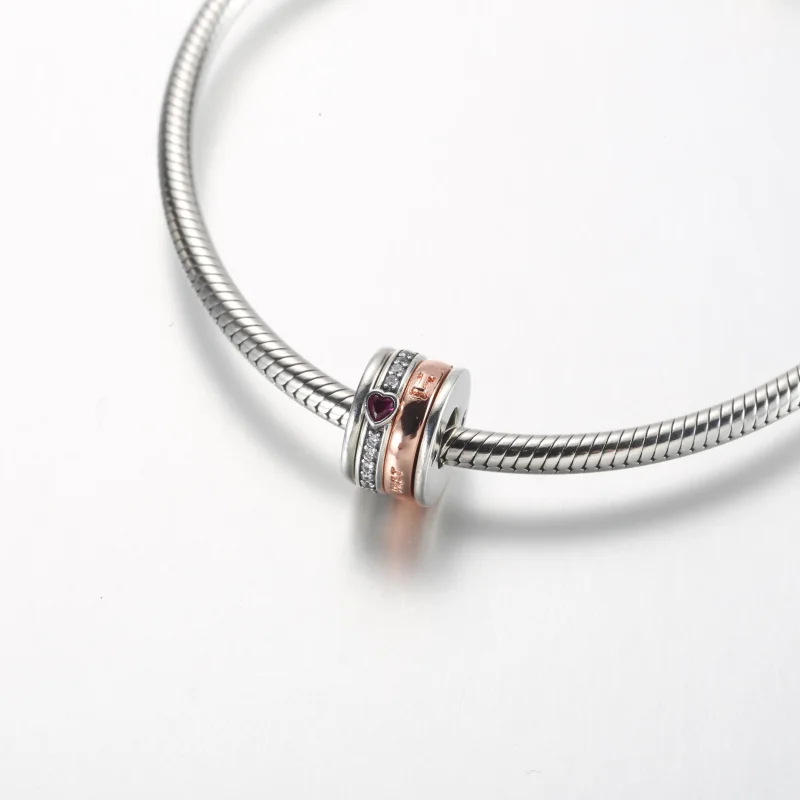(bild till) Pandora Two-tone Turning Love Message Charm - 782639C01 - View 4