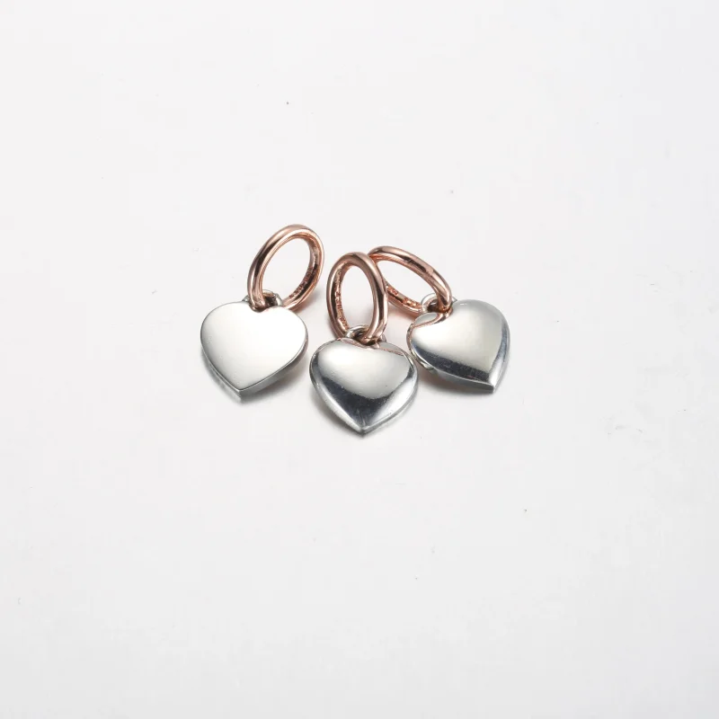 (bild till) Pandora Two-tone Splittable Family Generation of Hearts Triple Dangle Charm - 78 - View 3