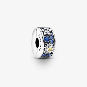 (bild till) Pandora Celestial Sol, Stjärna & Måne Clip Charm - 792681C01