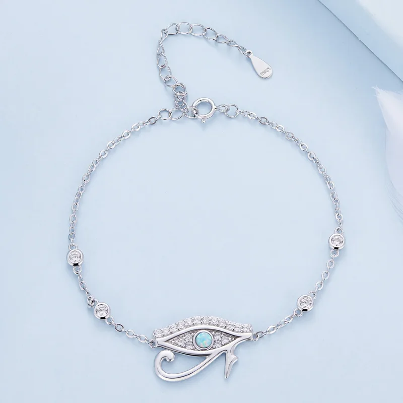 (bild till) Pandora-stil Eye of Horus-kedjearmband - BSB114 - View 2