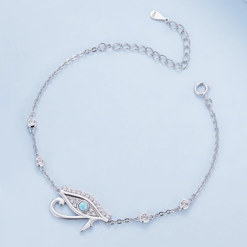 (bild till) Pandora-stil Eye of Horus-kedjearmband - BSB114 - View 3