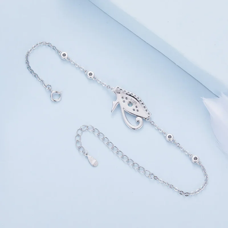 (bild till) Pandora-stil Eye of Horus-kedjearmband - BSB114 - View 4