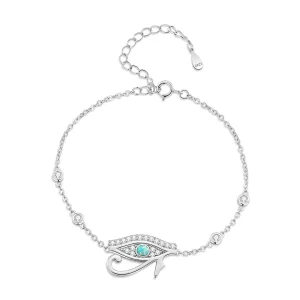 (bild till) Pandora-stil Eye of Horus-kedjearmband - BSB114