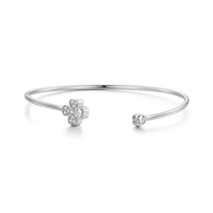 (bild till) Pandora-stil Fyrklöver Öppet Armband - BSB134