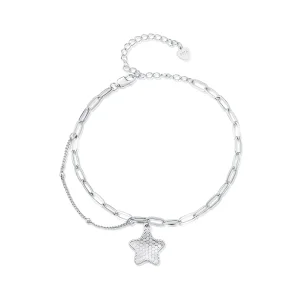 (bild till) Pandora-stil Shining Star-kedjearmband - BSB137