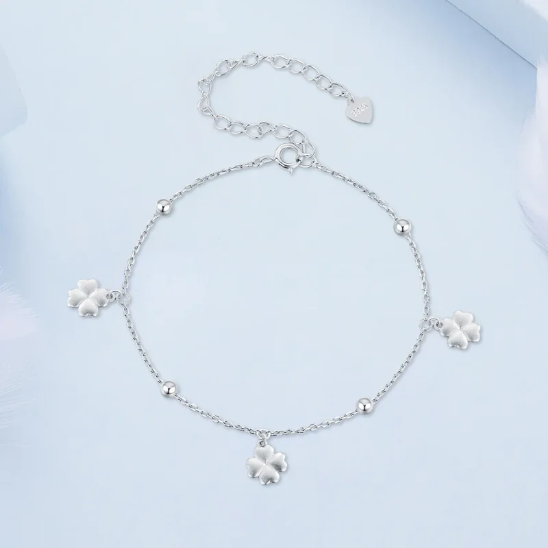 (bild till) Pandora-stil Fyra Klöver Kedjearmband - BSB139 - View 2