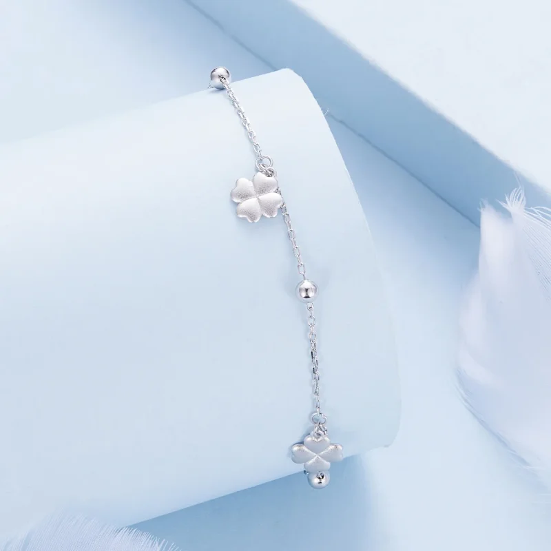 (bild till) Pandora-stil Fyra Klöver Kedjearmband - BSB139 - View 3