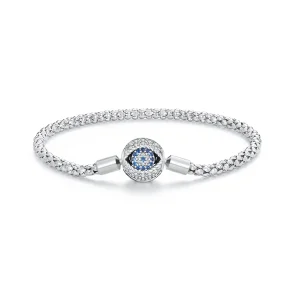 (bild till) Pandora-stil Djävulsöga Små Glödlampskedjearmband - BSB141