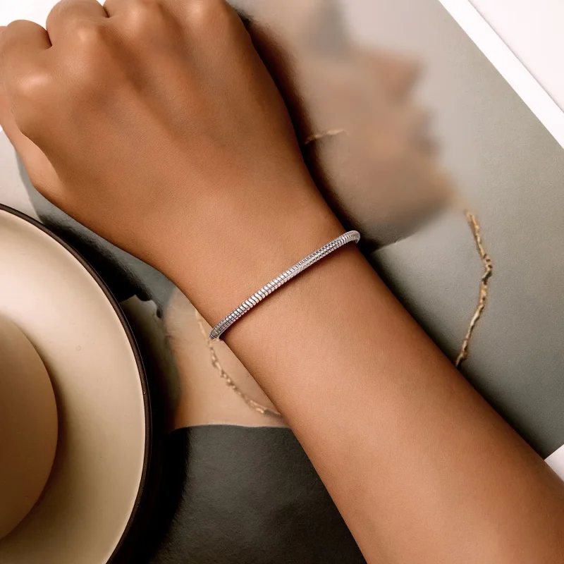 (bild till) Pandora-stil Ormbenkedja Armband - BSB150 - View 3